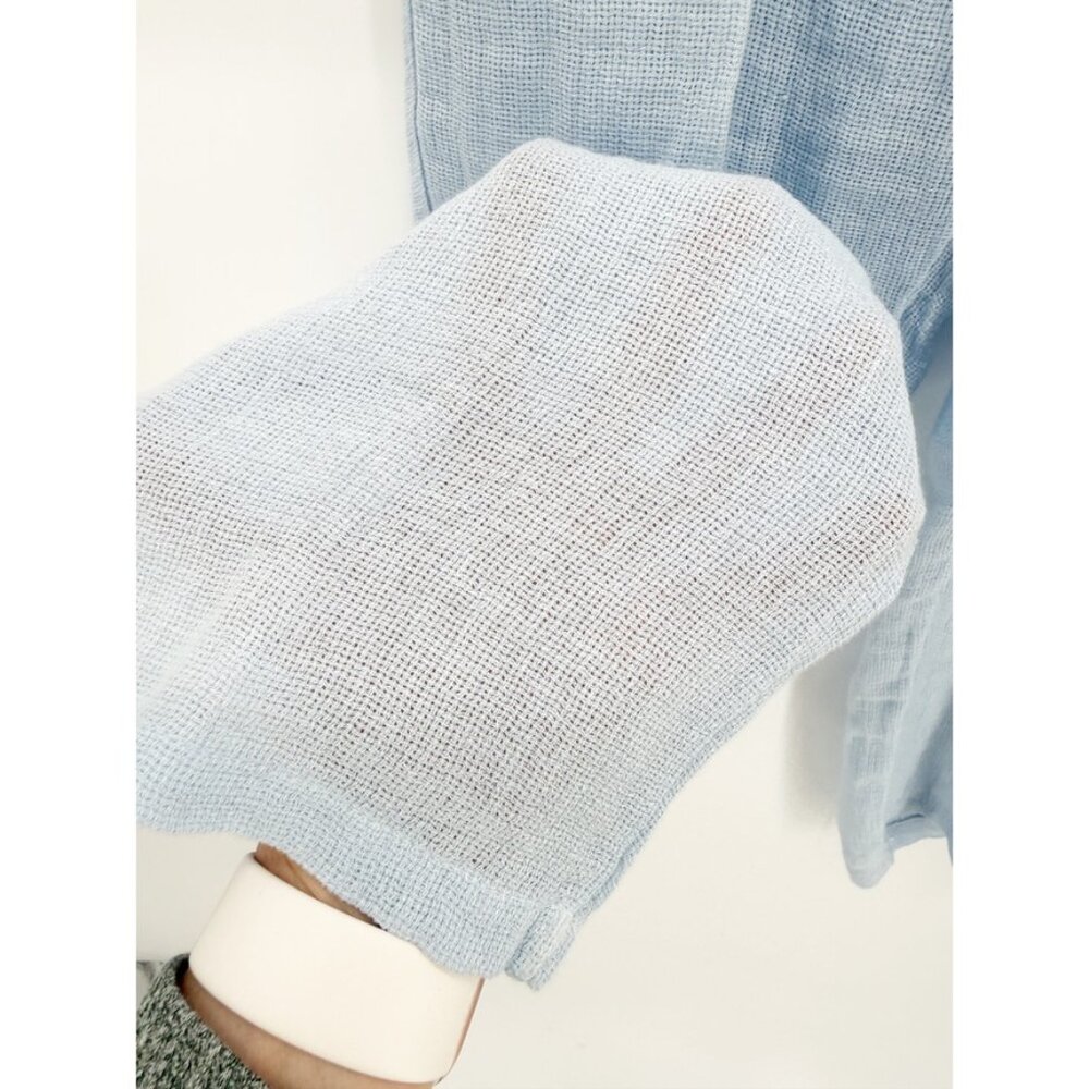 Sunday St. Tropez Commando Linen Pants Blue M - Picture 3 of 12